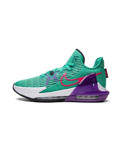Nike Black Lebron Witness Vi "Clear Emerald Wild Berry" Shoes