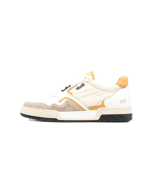 Rhude Black Leather Racing Sneaker Rhfw22Fo106040361036" for men