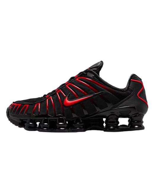 Nike Black Shox Tl Light Crimson" Av3595 016" for men