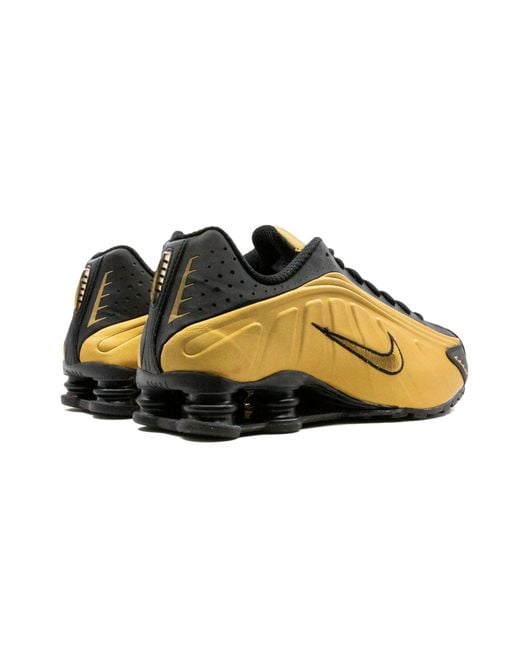 Nike Black Shox R4 "metallic Gold" Shoes