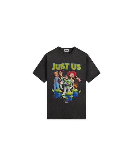 Kith Black Pixar Just Us Toy Story Vintage T-Shirt Khm034357 001" for men