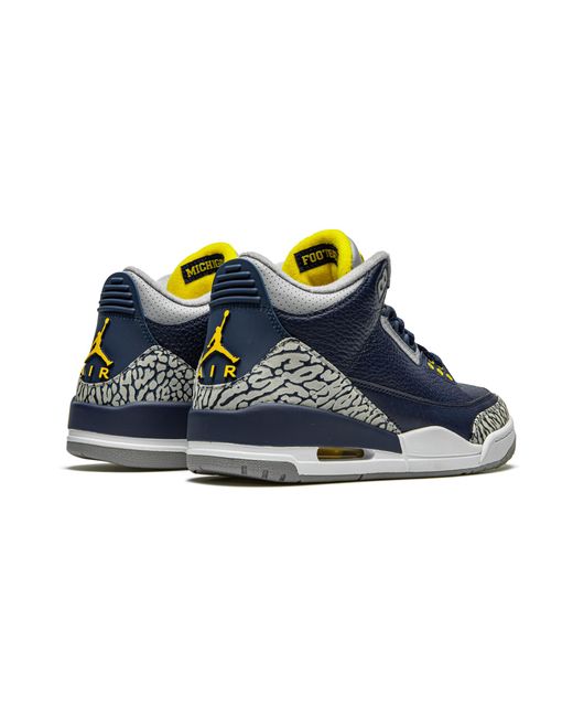 Nike Blue Air 3 Retro Pe "Michigan" Aj3 820064" for men