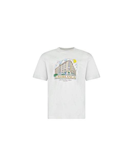Casablanca Black Paris Store T-Shirt Aw25 Jts 001 03" for men