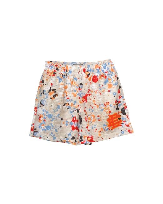 Eric Emanuel Black Ee Basic Paint Splatter Shorts Ee862" for men