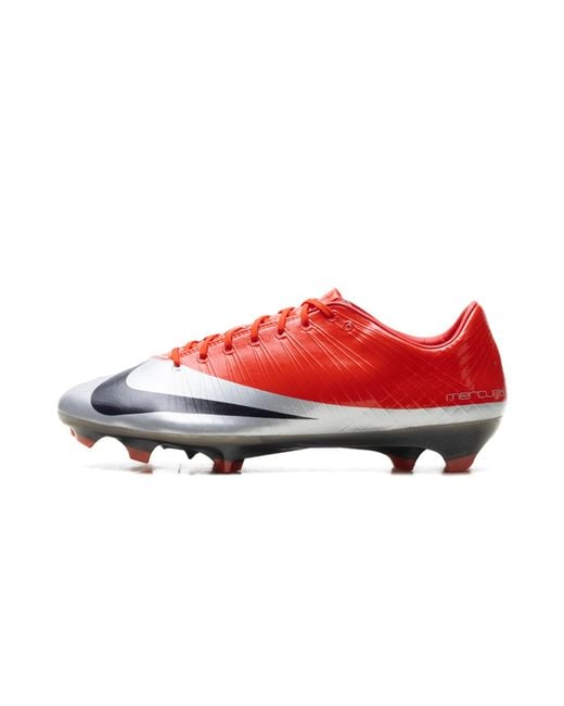 Nike Red Zoom Mercurial Vapor Superfly 1 Rgn Fg Se "Cr7 Max Metallic" Iq2995 801" for men