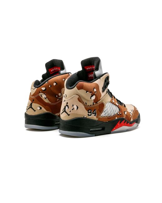 Nike Black Air 5 Retro Supreme "Camo" Shoes for men