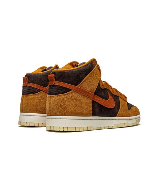 Nike Brown Dunk High Prm "Dark Curry" Dd1401 200" for men