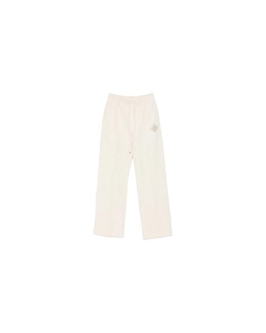 Casablanca Black Cashmere Terry Pants "Off" Aw25 Jtr 311 01" for men