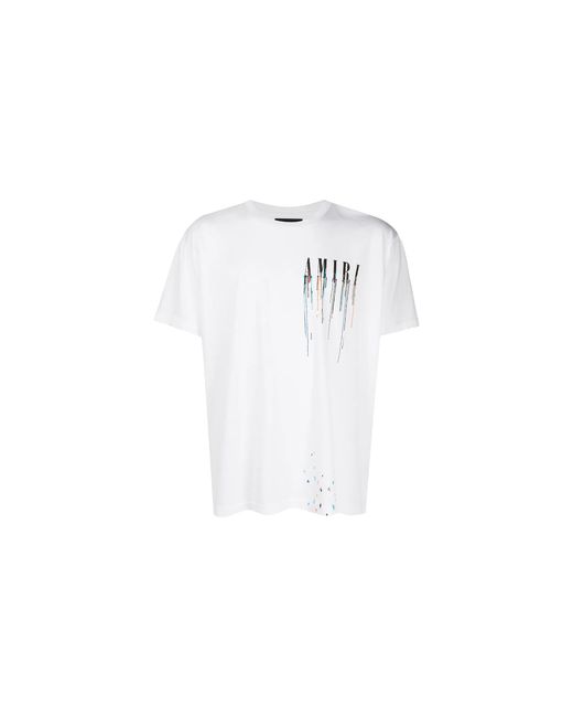 Amiri Black Ma Drip Logo T-Shirt Ps22Mjl026 100" for men