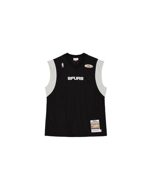 Mitchell & Ness Black Shooting Shirt "San Antonio Spurs 2002" Assh4938 Sas02Pppblck" for men