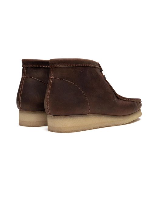 Clarks Black Wallabee Boot "Beeswax" 26155513" for men