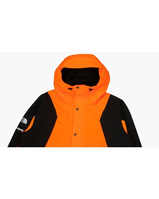 Supreme Orange Tnf Mountain Light Jacket for men