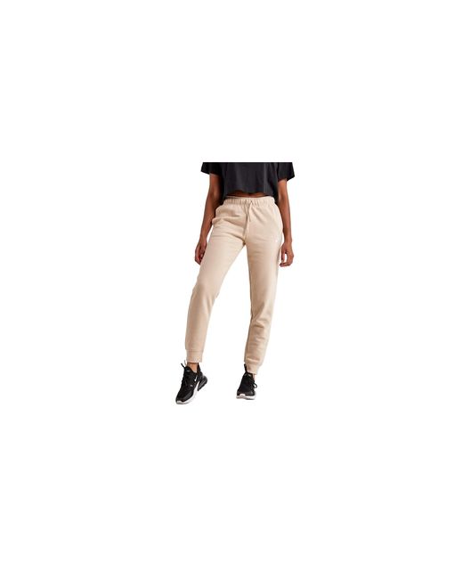 Nike Black Nsw Club Fleece Mid-Rise Joggers "Sand Drift Dq5191 126"