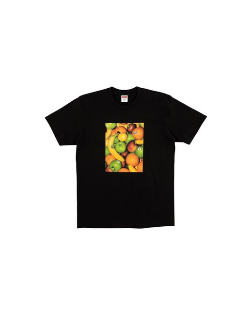 Supreme Black Fruit T-Shirt "Ss19" Su6556"