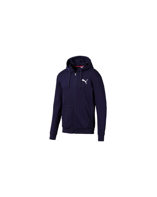 PUMA Blue Modern Sports Full Zip Hoodie "Peacoat" 580530 06" for men