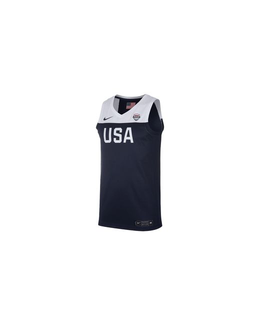 Nike Black Usa Basketball Road Jersey "Obsidian" Cj6872 451" for men