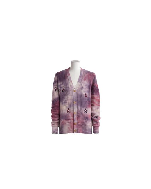 Amiri Black Tie Dye Stars Cardigan Sweater "Multi-Color" Y0W05279Cc Mul"