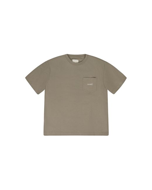 Aimé Leon Dore Black Embroidered Pocket T-Shirt "Oak" Ald Mtps 0203" for men