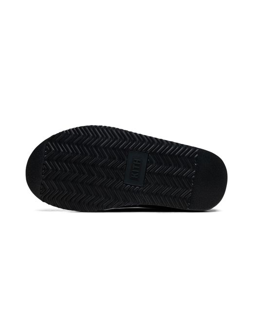 Kith Black Mas Monogram Shearling Slippers "Stadium" Khmsh0004 302" for men