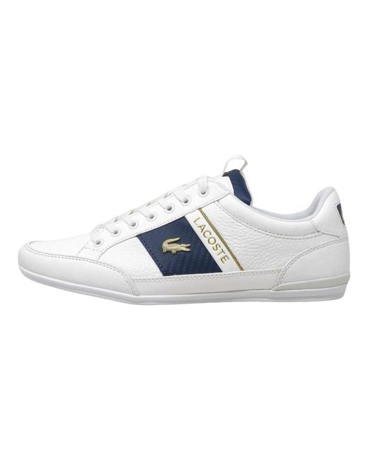 Lacoste Black Chaymon Leather Sneakers 40Cma0043 21G" for men