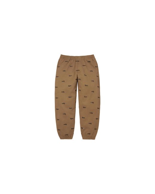 Supreme Black Repeat Script Sweatpants "Fw25