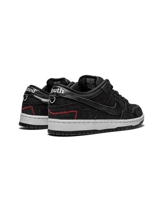 Nike Black Sb Dunk Low "Wasted Youth" Dd8386 001" for men