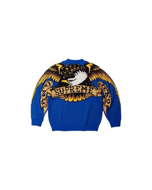 Supreme Blue Antihero Sweater "Fw25