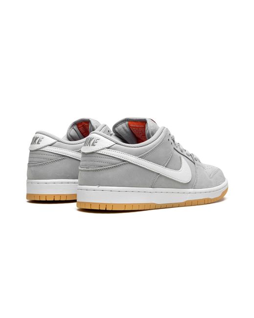 Nike Gray Sb Dunk Low Pro Iso "grey / Gum" Shoes