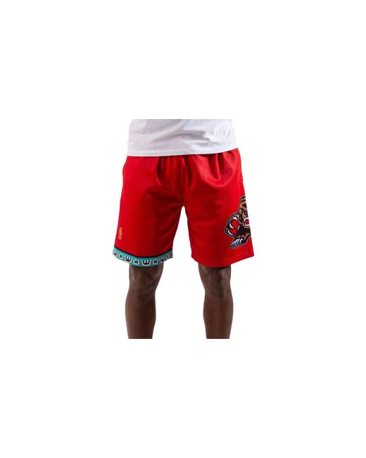 Mitchell & Ness Swingman Shorts "Nba Vancouver Grizzlies 1998" Smshgs20125 Vgrred198" for men
