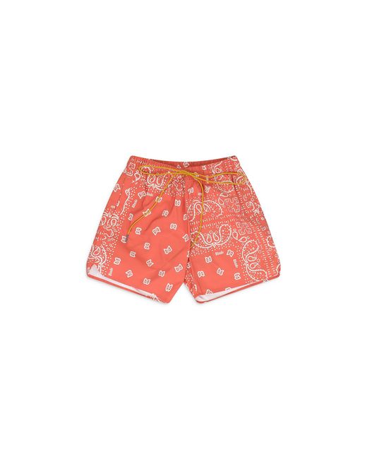 Rhude Red Bandana Shorts Rhss23Pa89020070 Org" for men