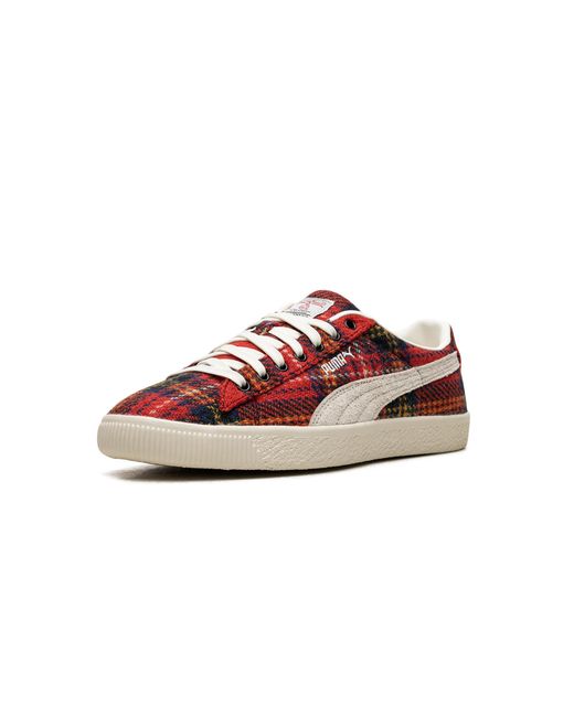 PUMA Red Suede Vtg Harris Tweed "Frosted Ivory 393219 01" for men