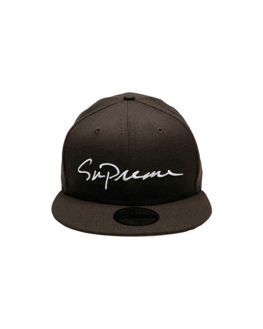 supreme classic script new era cap