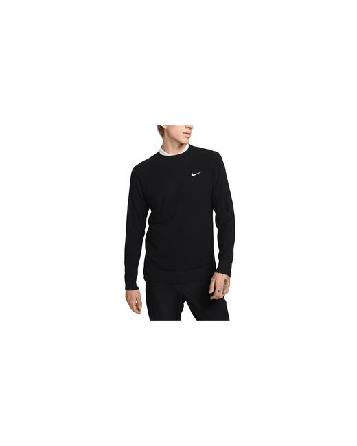 Nike Black Tour Sweater Knit Crew Fq8832 010" for men