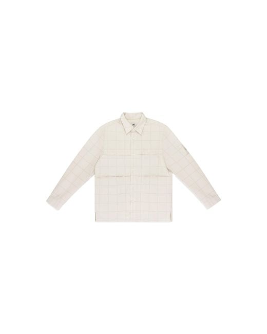 Aimé Leon Dore Black New Balance Grid Button-Down Shirt "Off- Nb23Wt000 Birch" for men