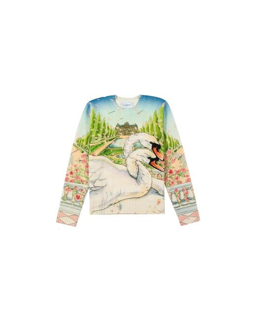 Casablanca Black 'Amour En Fleur Sweater Multi" Mf22 Kw 273 01" for men