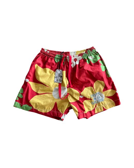 GALLERY DEPT. Red Floral Zuma Shorts Gd282" for men