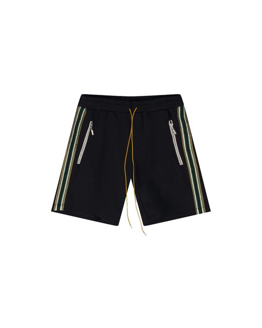 Rhude Black Traxedo Shorts Rh02Asr02106" for men