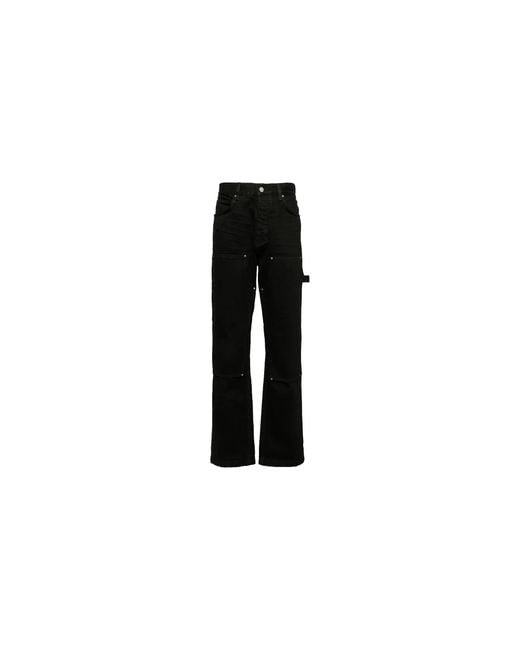 Amiri Black Double Knee Carpenter Pants Amdngh1028 001" for men