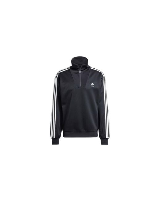 Adidas Black Adicolor Funnel Neck Track Top Iz4803" for men