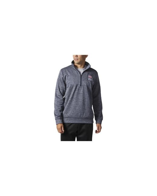 Adidas Black Usa Flag Tech Fleece 1/4 Zip Jacket "Collegiate Heathered" Cv2273" for men
