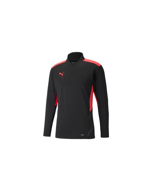 PUMA Black Individualcup Training 1/4 Zip Top 657544 43" for men