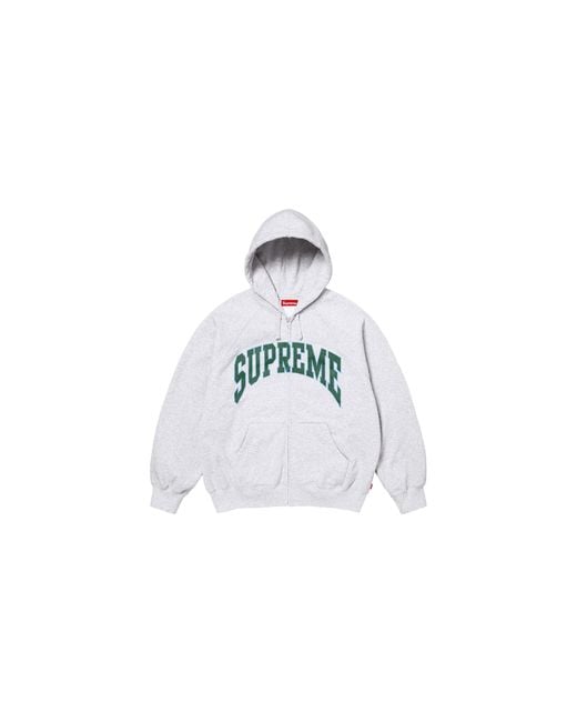 Supreme Black Cracked Raglan Zip Up Hooded Sweatshirt "Ss26