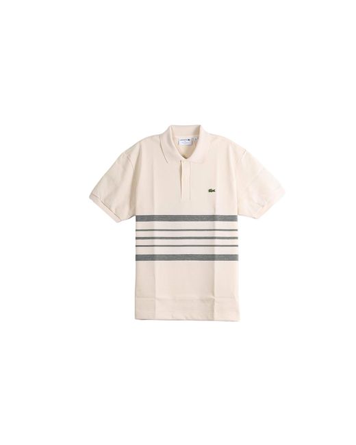 Lacoste Black French Made Classic Fit Striped Polo "Lapland" Ph0723 Xfj" for men