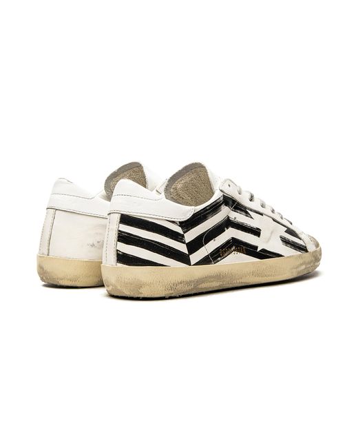 Golden Goose Deluxe Brand Black Super-Star "Stripes" Gmf00331.F003037.10220" for men