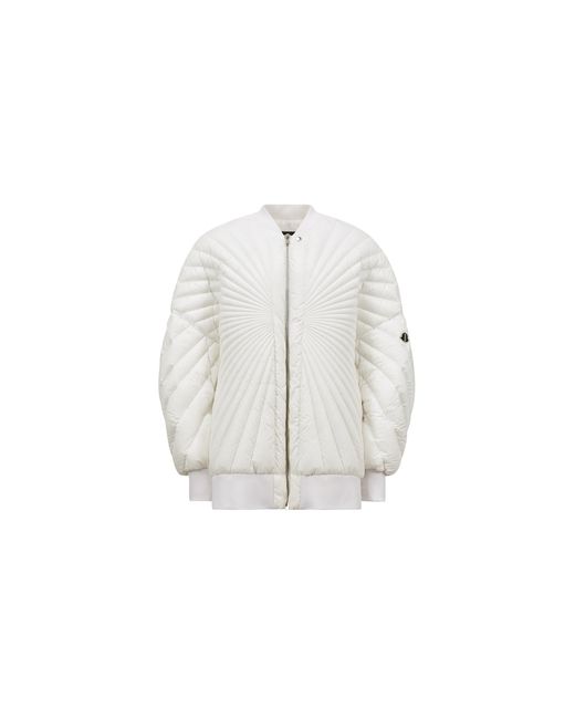 Moncler Black Rick Owens Woven Radiance Peter Jacket "Milk" Mon40" for men
