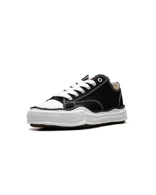 Maison Mihara Yasuhiro Black Peterson Og Sole Canvas Low A01Fw702 Blk" for men