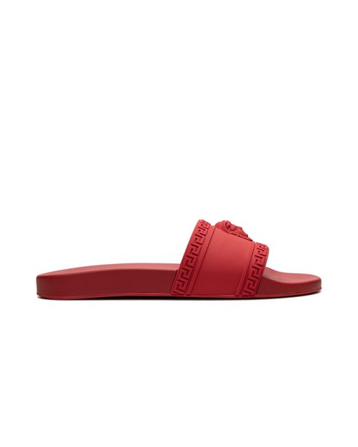 Versace Red Palazzo Medusa Pool Slide Dsu5883 Dgo9G D6G" for men