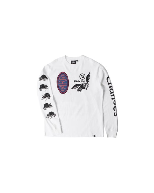 by Parra Black Team Changes Ls T-Shirt 55150-Wht" for men