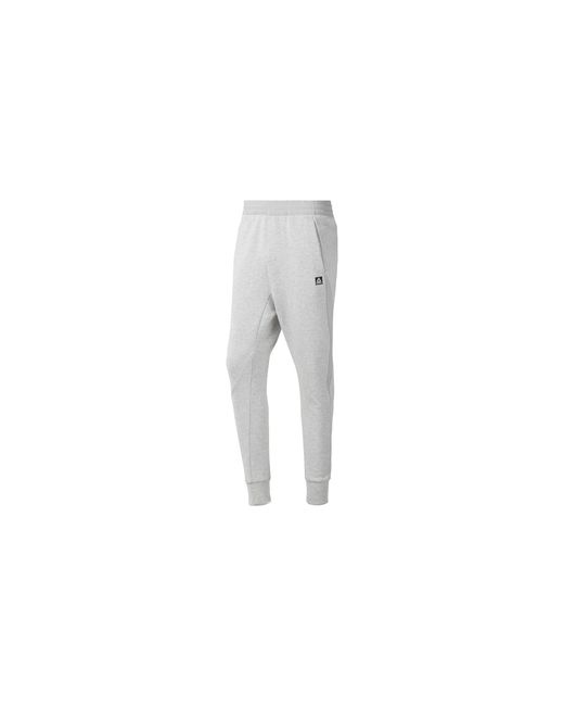 Reebok Black Training Supply Knit Jogger "Light Heather" Dy7750" for men