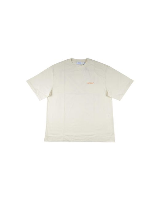 Off-White c/o Virgil Abloh Black Tape Arrow Skate Fit Tee "Vanilla Ice" 44Owos26T059 102" for men
